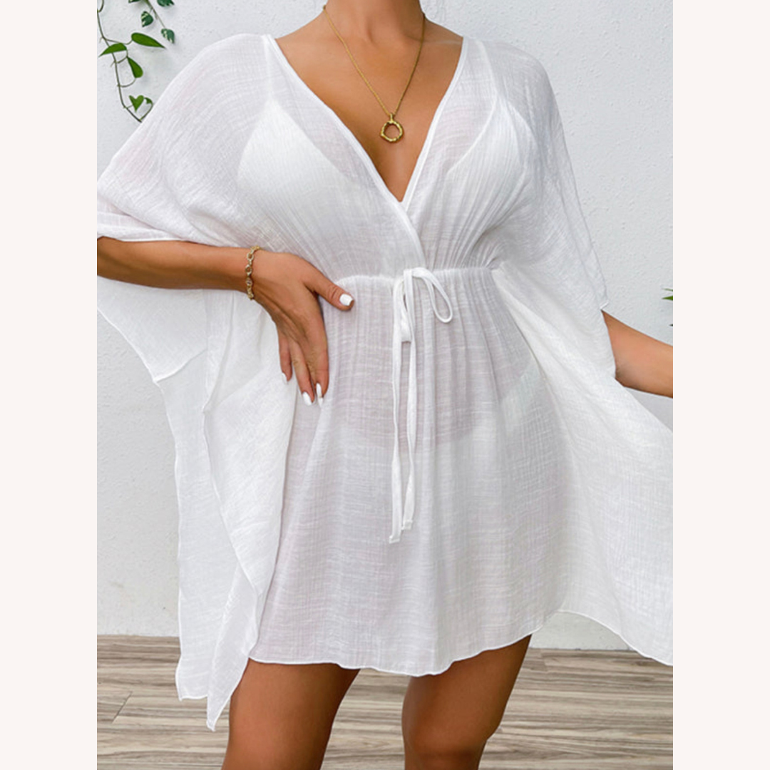 Vêtement de plage léger et résistant au vent pour femmes – Robe de plage pratique en polyester, disponible en S, M, L, XL