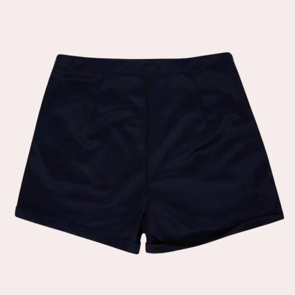Women's High Waist Chic Pants in Lightweight Fabric – Elegance in Black and Blue for Optimal Comfort