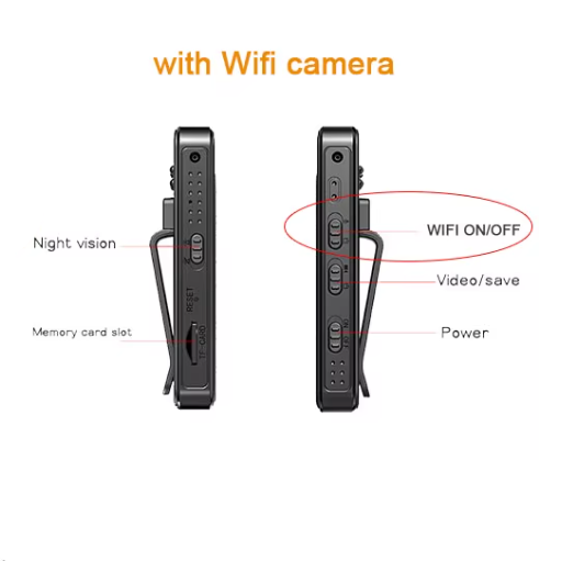 Mini caméra sans fil 1080P avec vision nocturne – Caméra de surveillance portable pour intérieur/extérieur