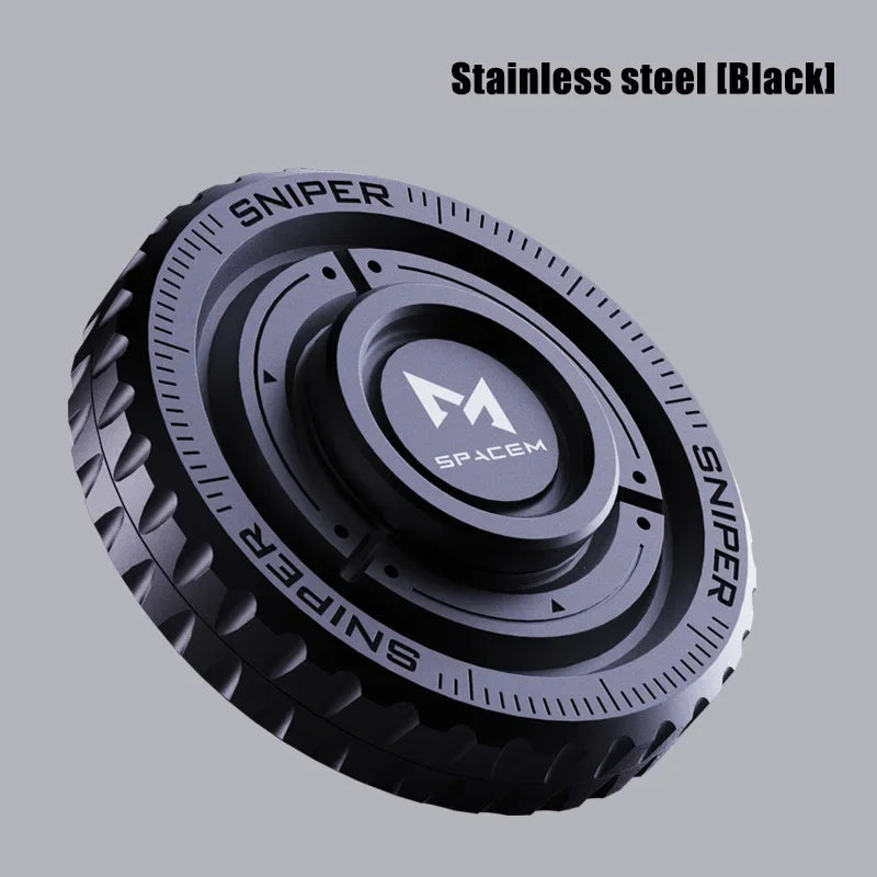 3-in-1 Metal Push Card – Compact Anti-Stress Tool with Hand Roller and Coin