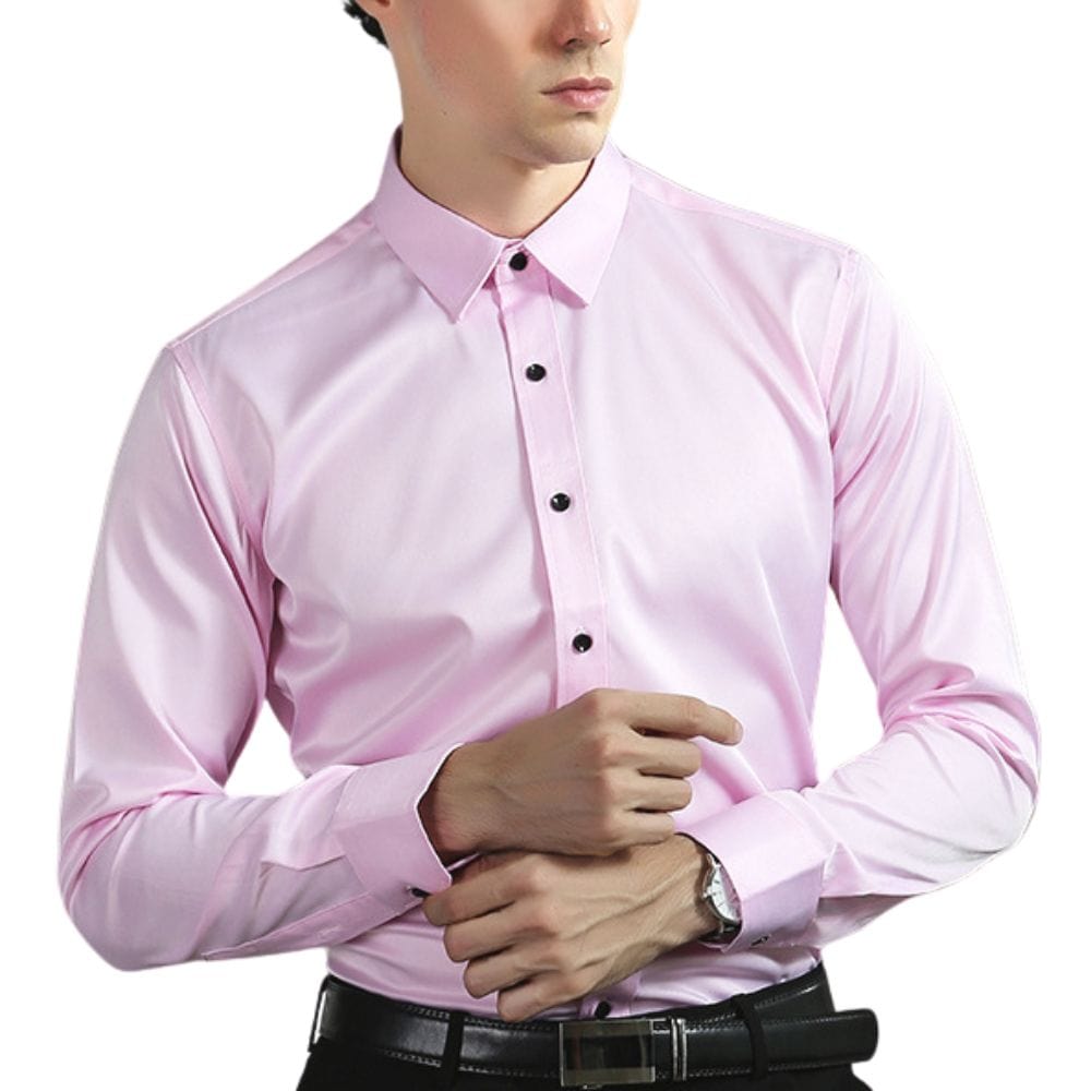 Chemise élastique pour homme en tissu infroissable – Séchage rapide et confort optimal