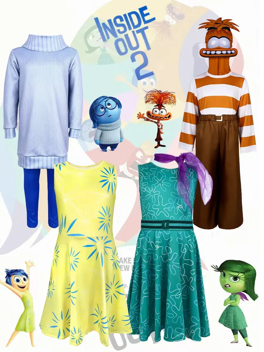 Ensemble de costume Bing Bong Vice-Versa pour Halloween – Tenue complète de déguisement unisexe