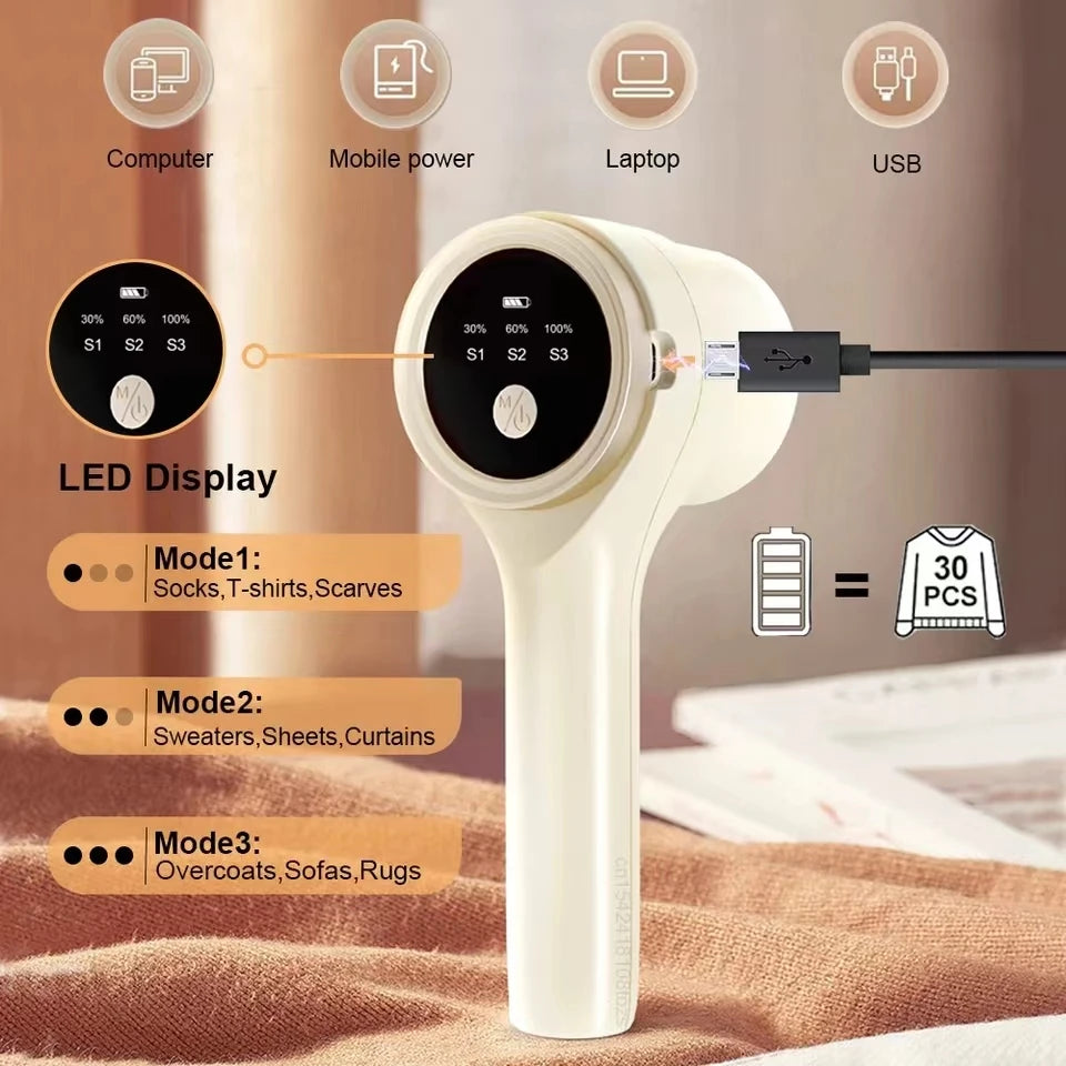 Portable and Rechargeable Electric Lint Remover for Clothes – Effective and Lightweight Lint Shaver