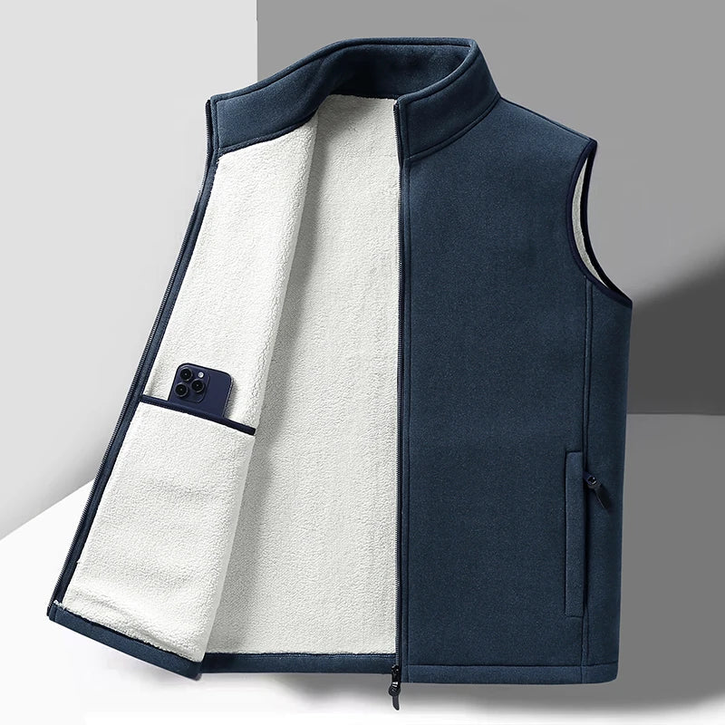 Gilet sans manches en polaire pour homme – Chaud et confortable pour l'hiver