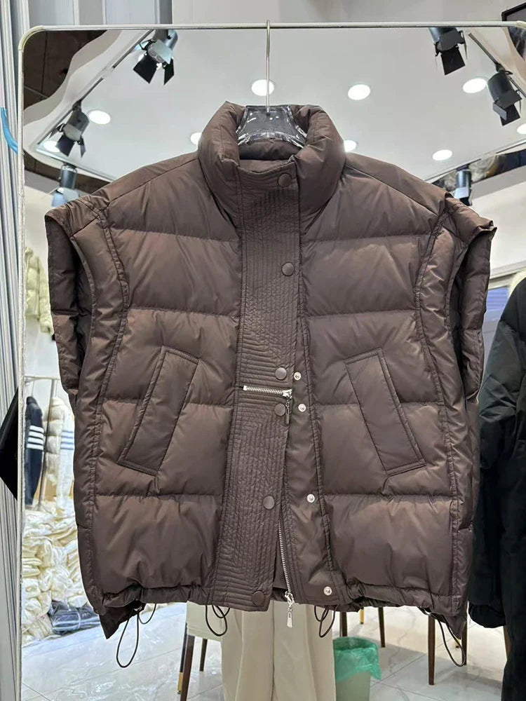 Indra Down Vest | Cropped, Insulated