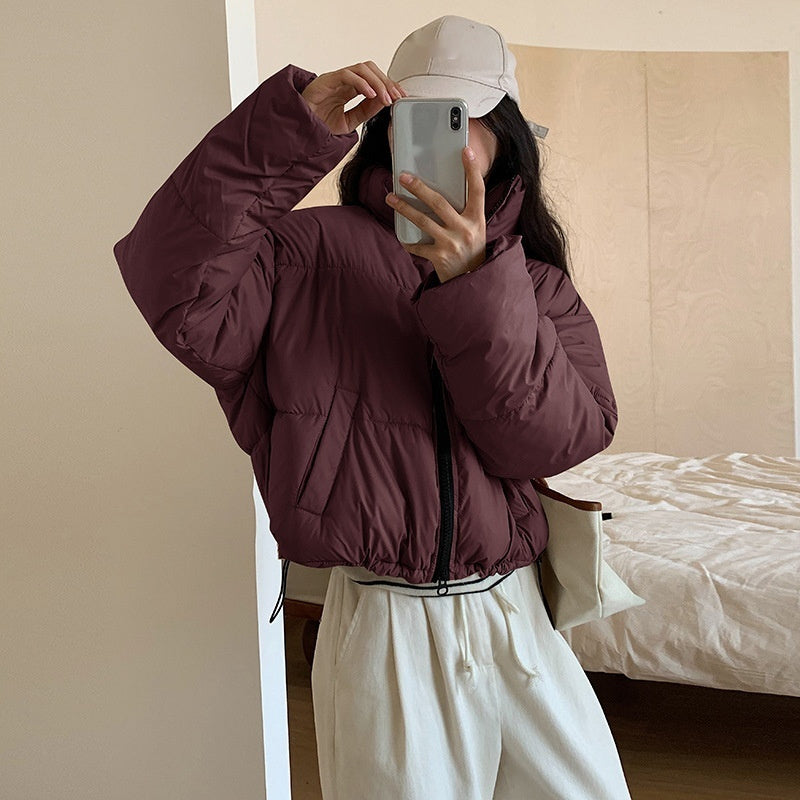 Ivy Cropped Puffer Coat | Boxy Polyester, Lightweight Warmth