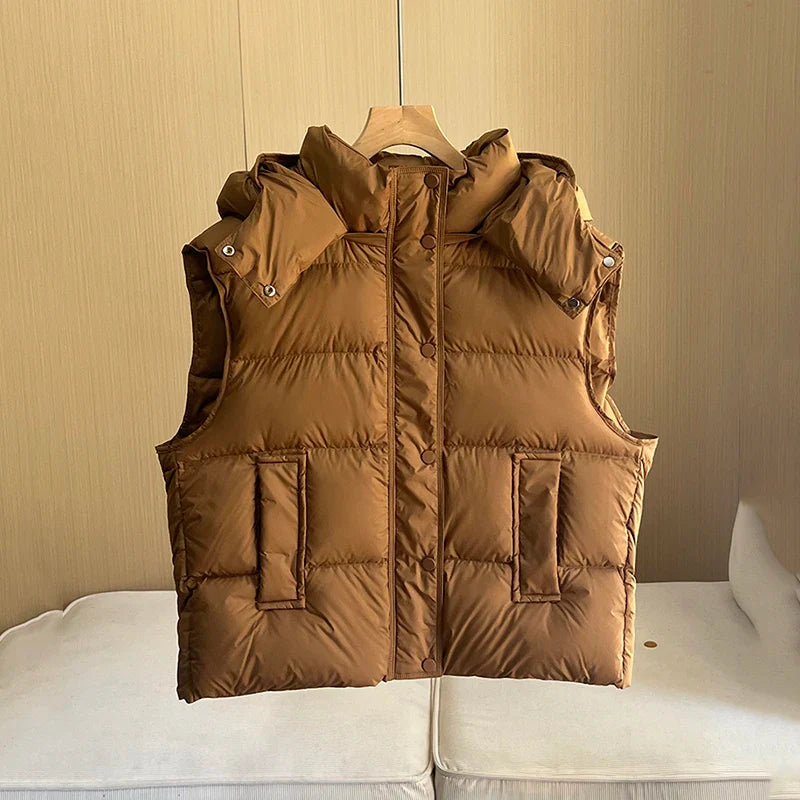 Ivy Puff Vest | Hooded, Down Insulated