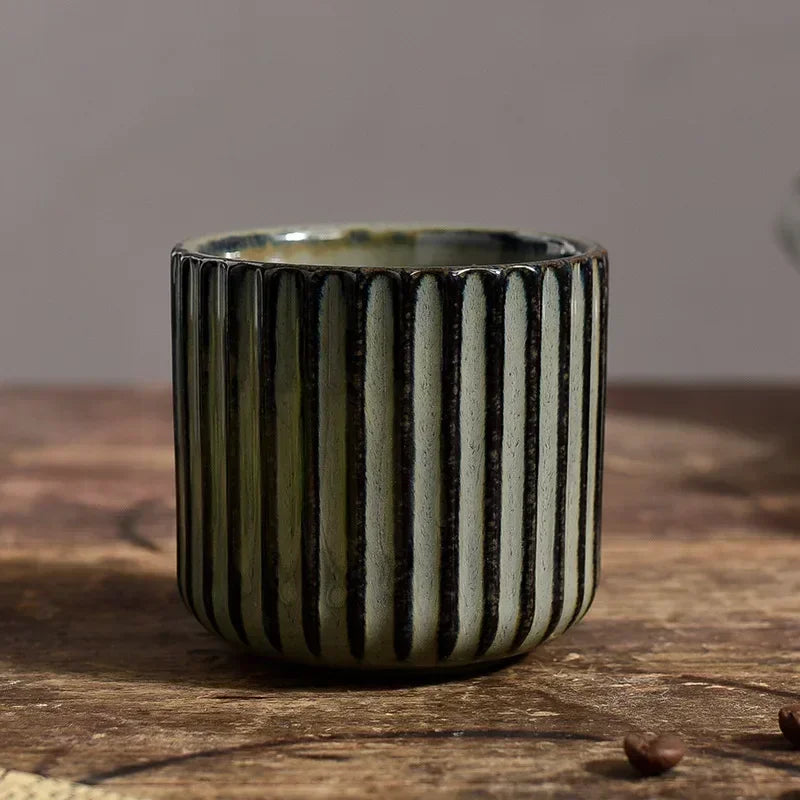 Tasse à thé en céramique rétro de style japonais – Tasse polyvalente en porcelaine pour saké et café