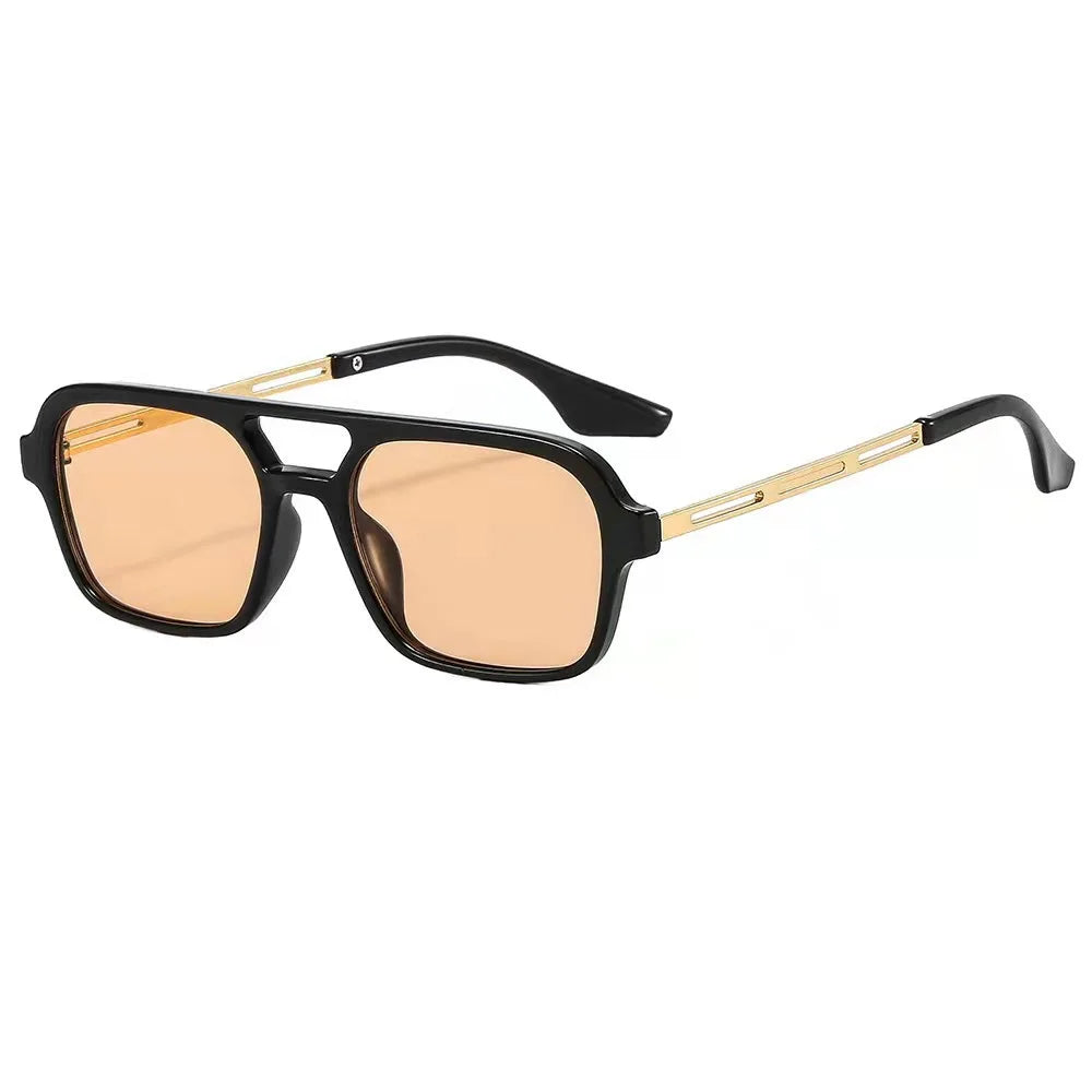 Luxury Rectangular UV400 Sunglasses for Women and Men – Lightweight Resin Frame, Elegant and Modern Style