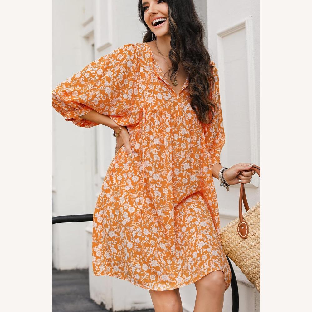 Variant image for Robe Femme Fleurie Taille M Coton Léger-26