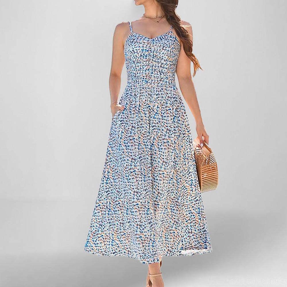 Variant image for Robe Longue Femme Fleurie Maxi Taille M Polyester-17