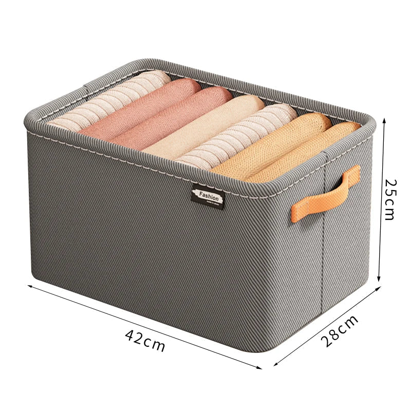 Organisateur de vêtements pliable en tissu non tissé – Rangement pratique pour pantalons et tee-shirts, disponible en 1, 2 ou 3 pièces