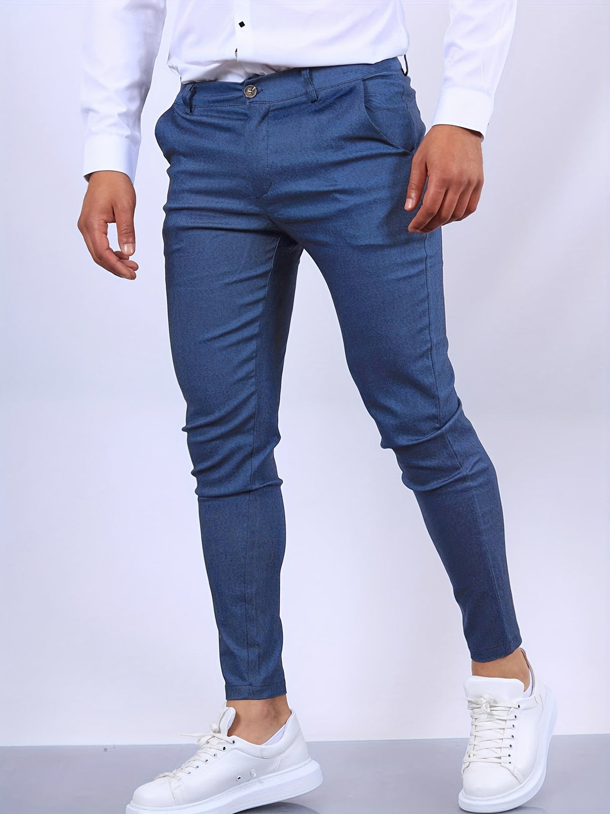 Slim business pants for men in quality fabric – Ideal for office and formal events