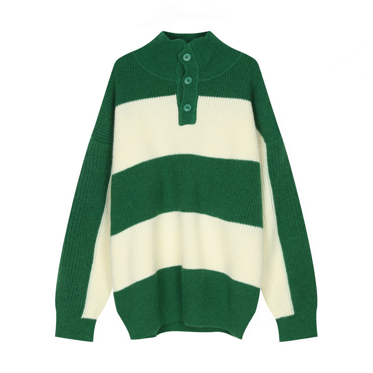 Turtleneck Sweater for Men in Ribbed Knit – Loose and Comfortable Silhouette for Winter