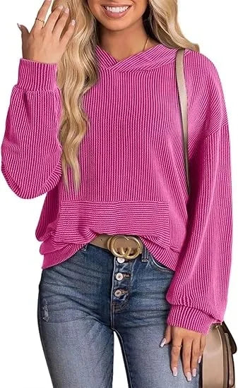 Rela Hoodie | Lightweight Ribbed Knit