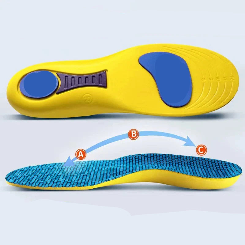 Orthopedic Sports Insoles with Arch Support – Shock Absorption and Breathable Material, For Women