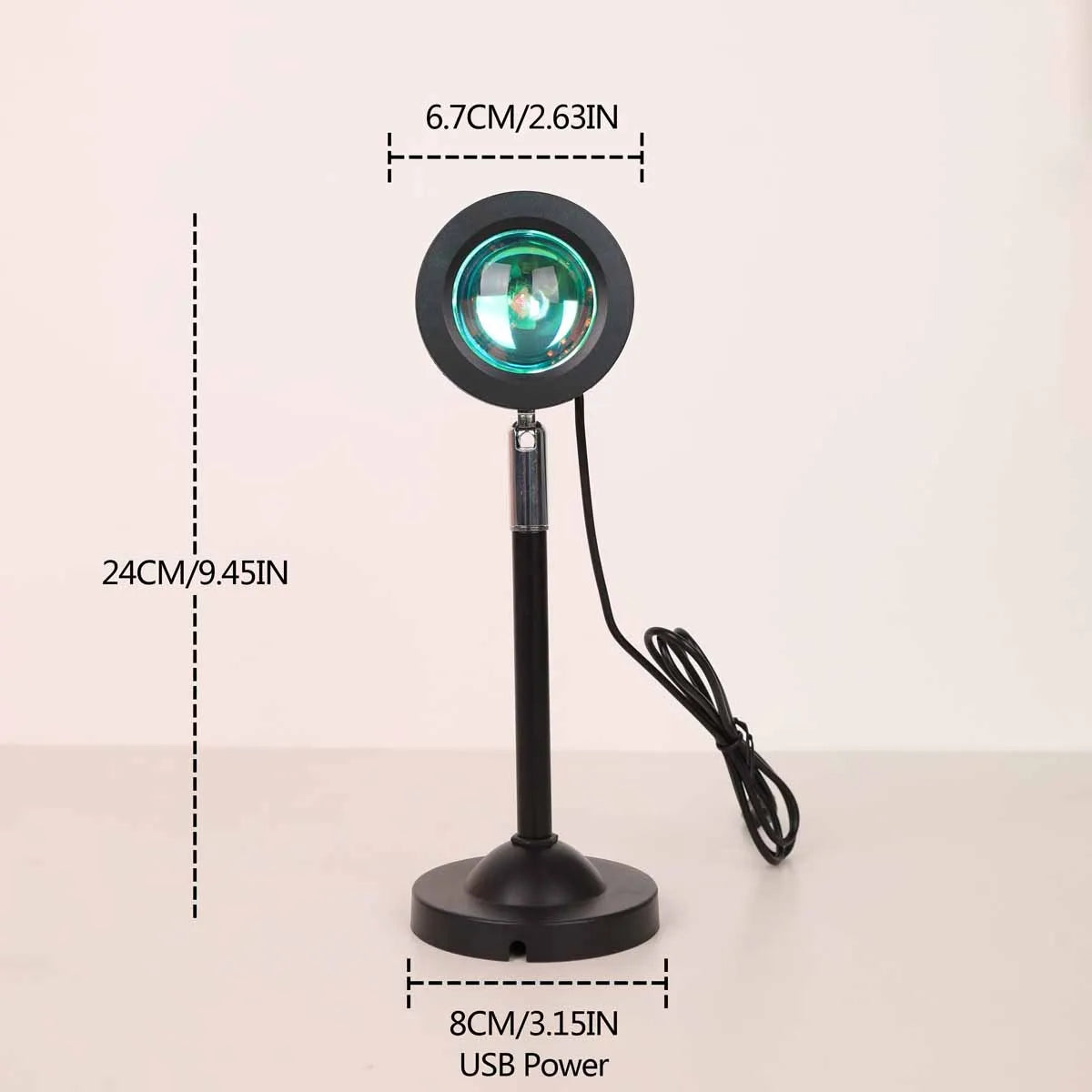 Soleil Sunset Projector | 16 Color LED Ambient Light for Mood Lighting in Living Room and Bedroom