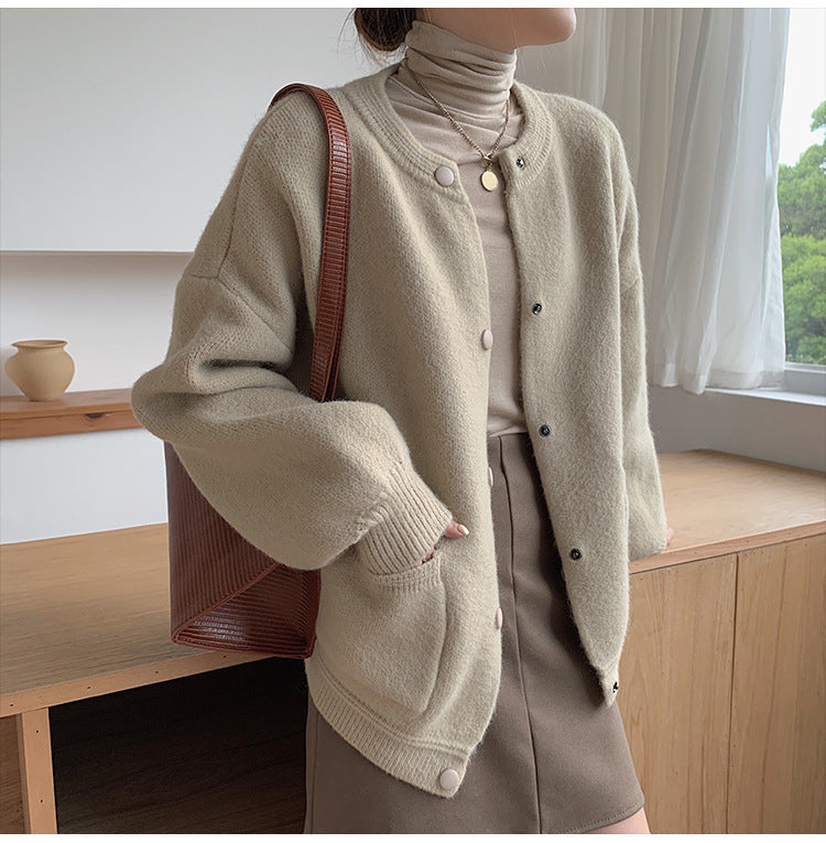 Cardigan pour femme Sora | Tricot douillet, coupe décontractée avec poches avant