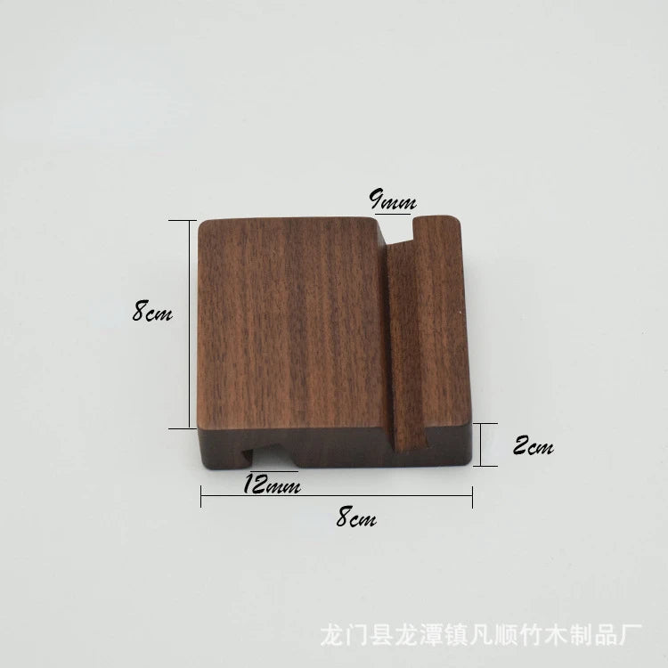 Support de bureau en bois massif pour téléphones et tablettes – Conception ergonomique et antidérapante