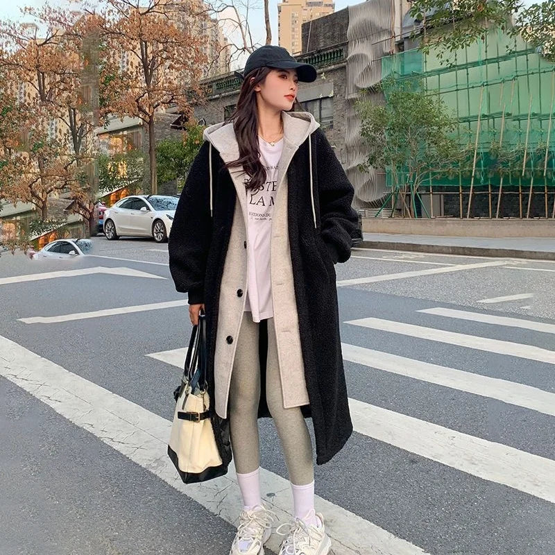 Wanda Hooded Coat | Oversized Sherpa, Winter Warmth