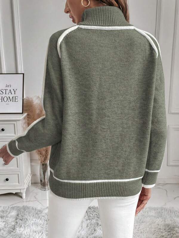 Wanda Turtleneck Sweater | Cropped Ribbed Knit