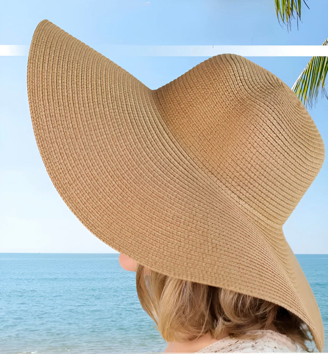 Lightweight Summer Straw Hat for Women with Adjustable Sun Protection 54-58 cm – Ideal for Beach and Summer Outings