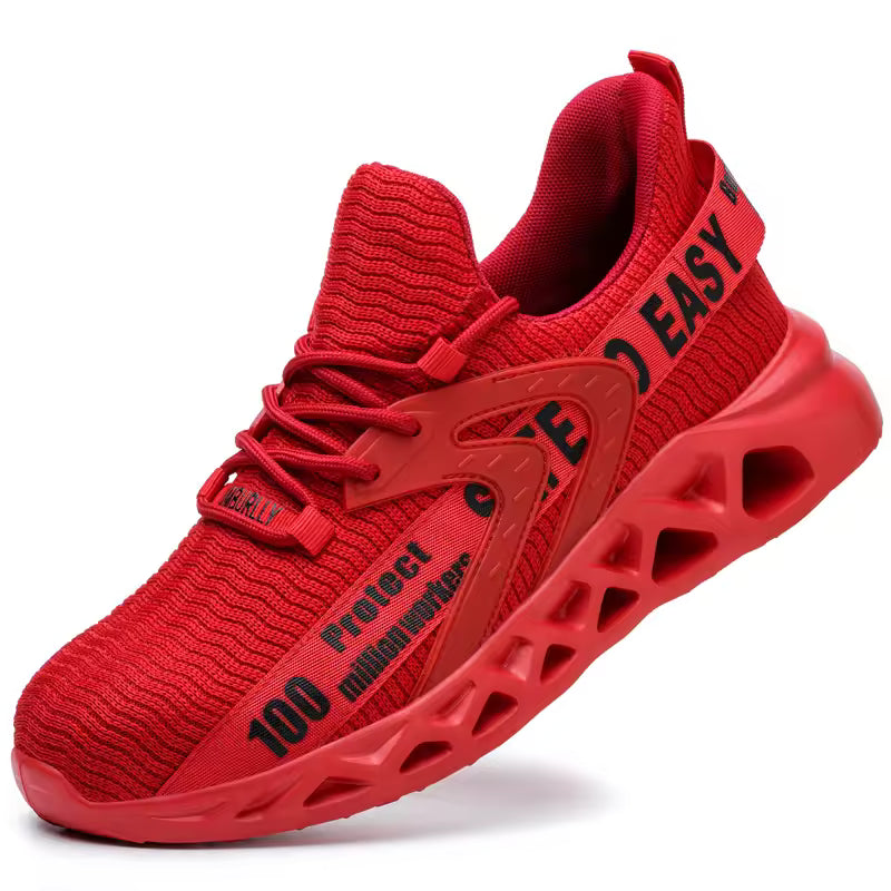 Lightweight safety shoes with steel toe cap and Kevlar sole – Optimal comfort and protection