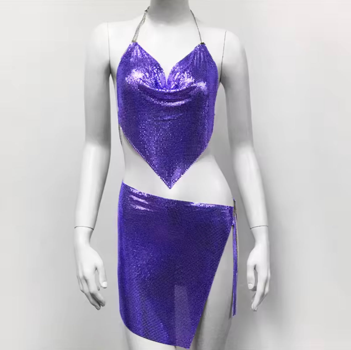 Bikini féminin en polyester à taille haute à motif floral – Maillot de bain élégant pour l'été