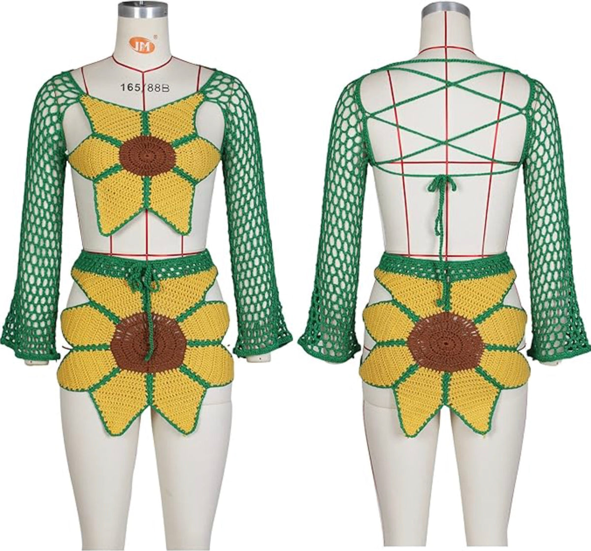 Maillot de bain une pièce pour femme tournesol fait main – Élégance artisanale et confort pour la plage