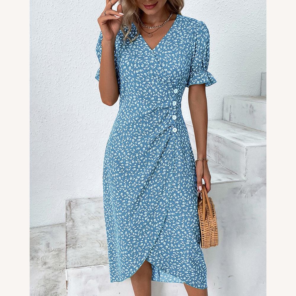 Elegant Long Women's Dress with Buttons in Cotton and Linen – Comfort and Contemporary Style