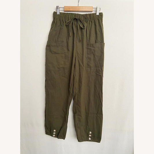 Pantalon fluide pour femme en coton et lin – Confort décontracté, coupe légère, plusieurs tailles et couleurs disponibles
