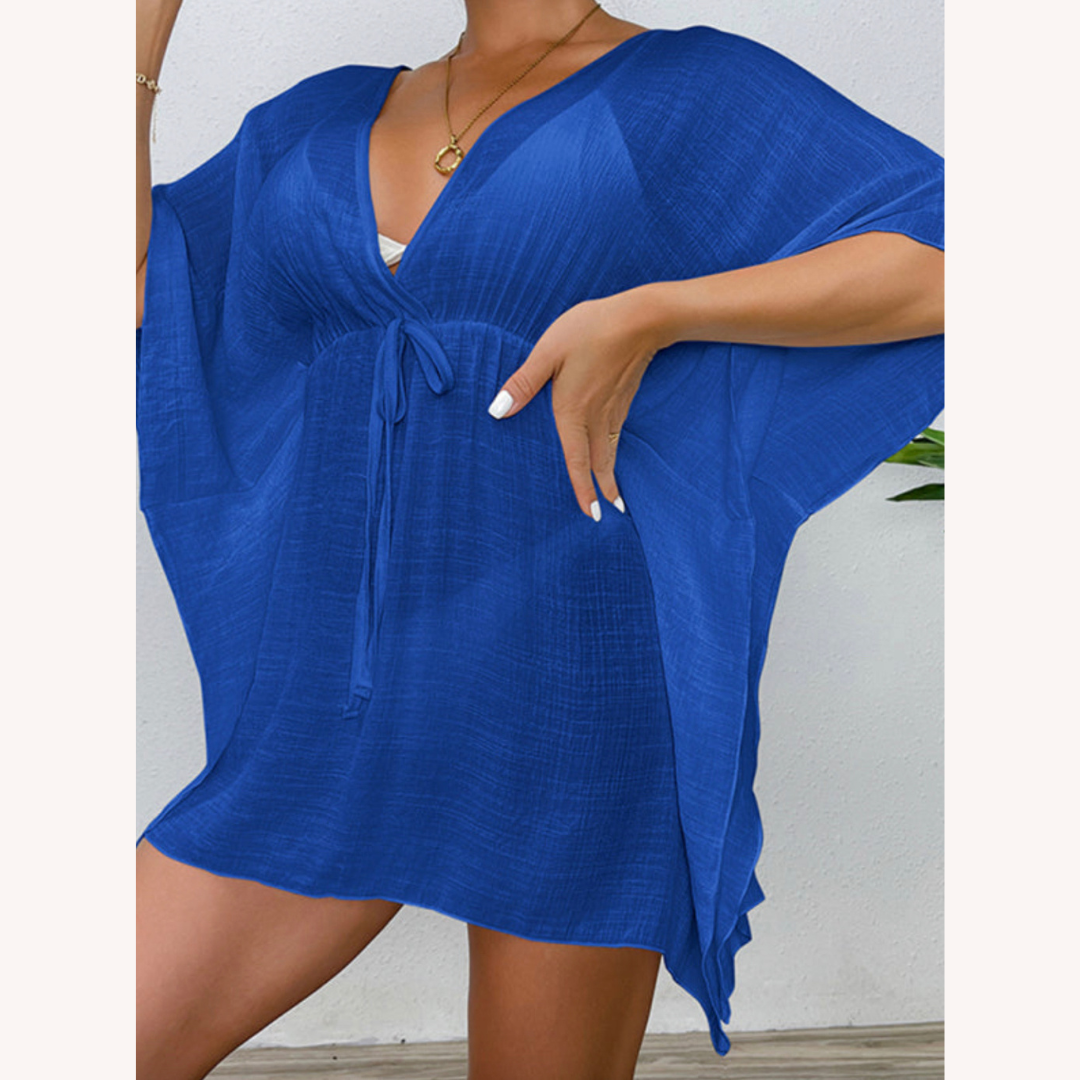 Vêtement de plage léger et résistant au vent pour femmes – Robe de plage pratique en polyester, disponible en S, M, L, XL