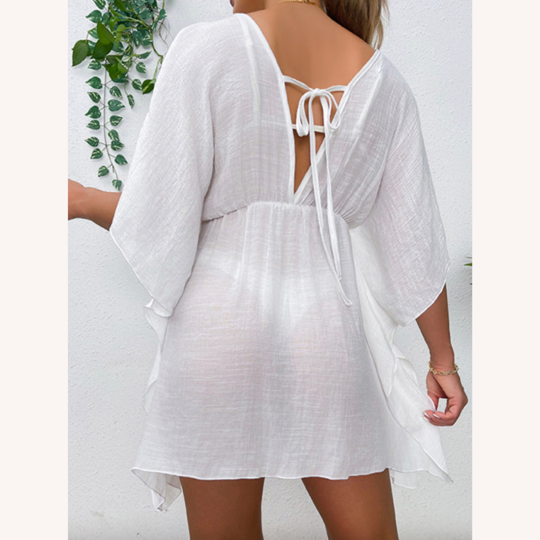 Vêtement de plage léger et résistant au vent pour femmes – Robe de plage pratique en polyester, disponible en S, M, L, XL
