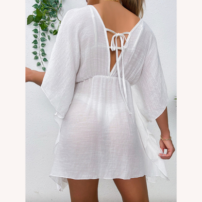 Vêtement de plage léger et résistant au vent pour femmes – Robe de plage pratique en polyester, disponible en S, M, L, XL