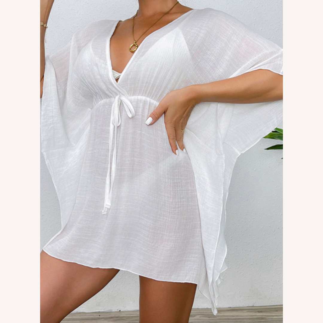 Vêtement de plage léger et résistant au vent pour femmes – Robe de plage pratique en polyester, disponible en S, M, L, XL