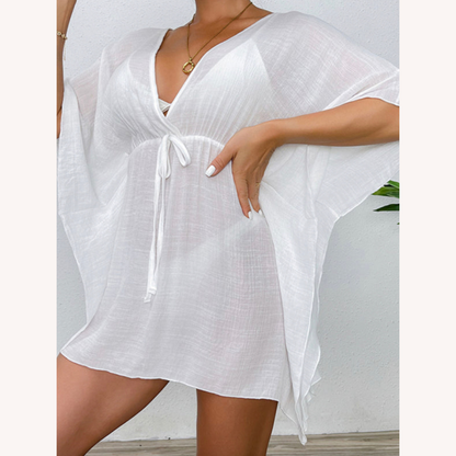 Vêtement de plage léger et résistant au vent pour femmes – Robe de plage pratique en polyester, disponible en S, M, L, XL