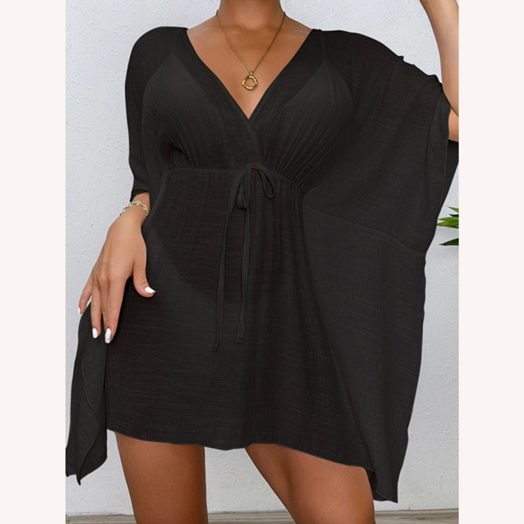 Vêtement de plage léger et résistant au vent pour femmes – Robe de plage pratique en polyester, disponible en S, M, L, XL