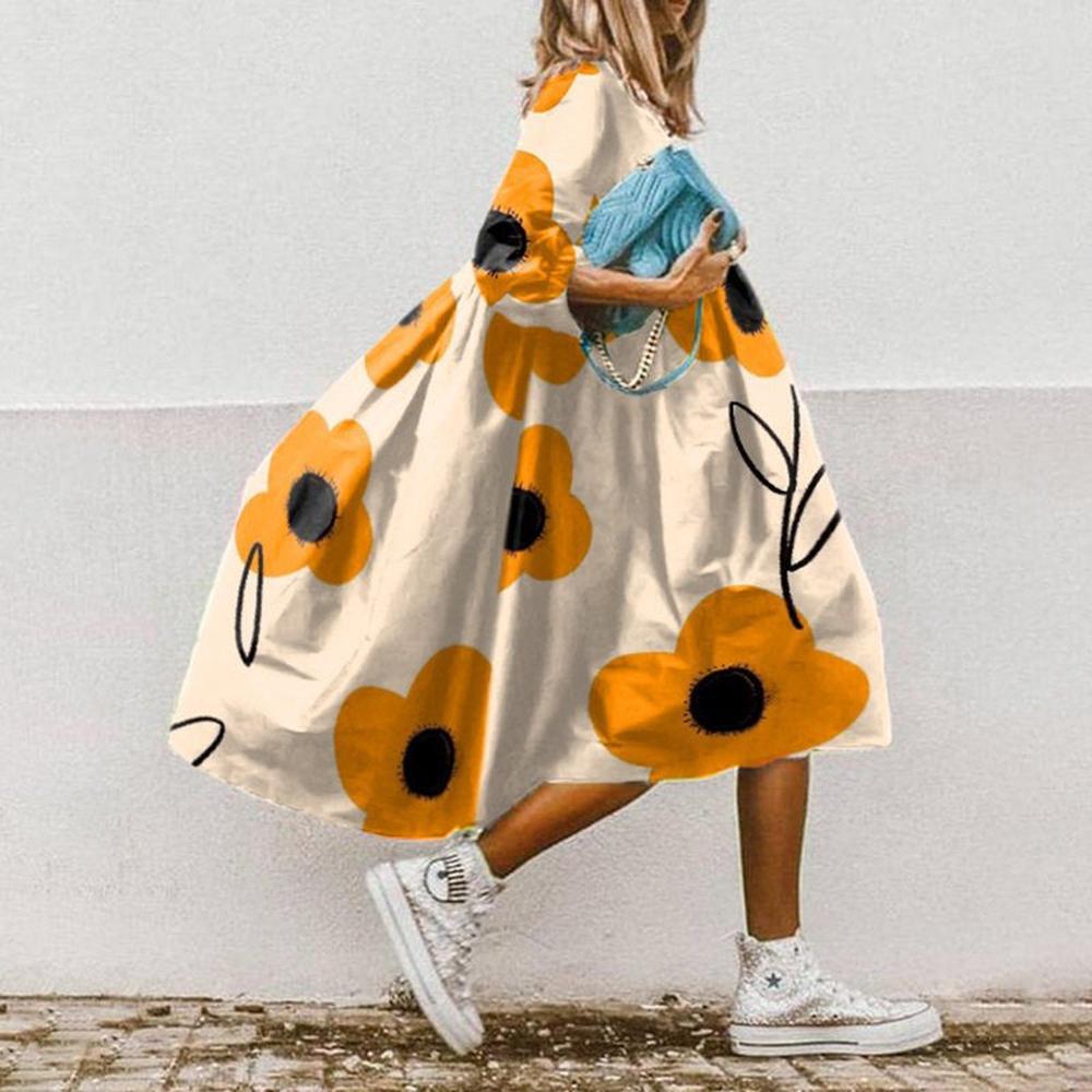 Robe d'été légère et fluide pour femme – Style élégant et joyeux pour la détente et les sorties estivales