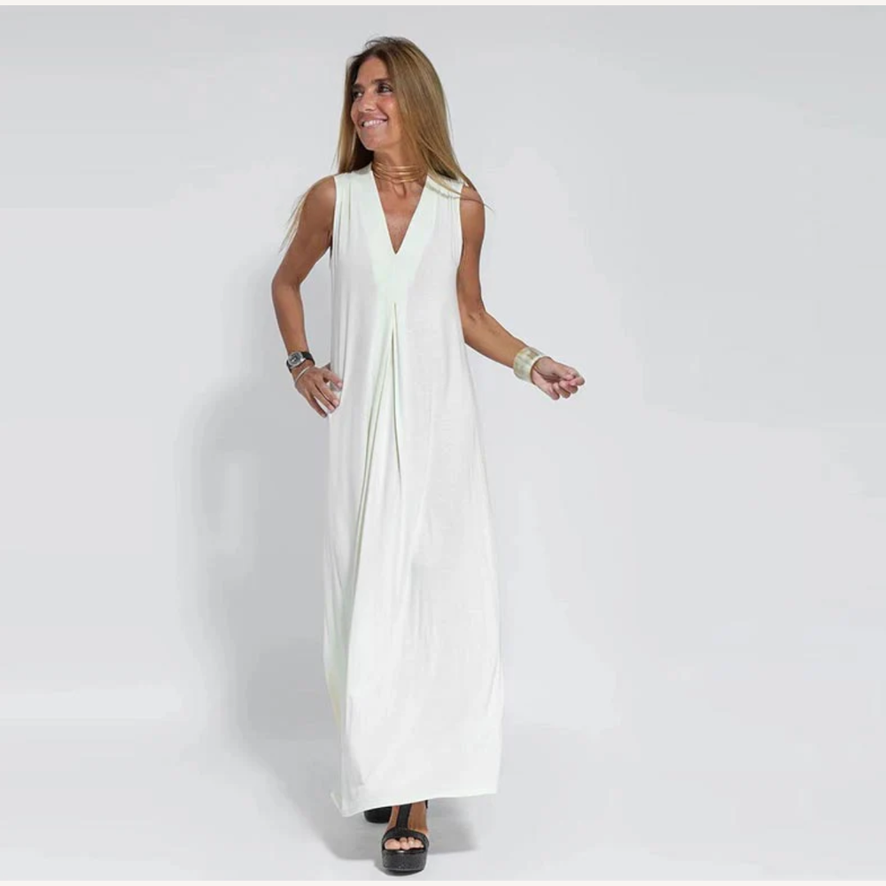 Robe longue amincissante pour femme en tissu gainant – Élégance et confort pour toutes les occasions