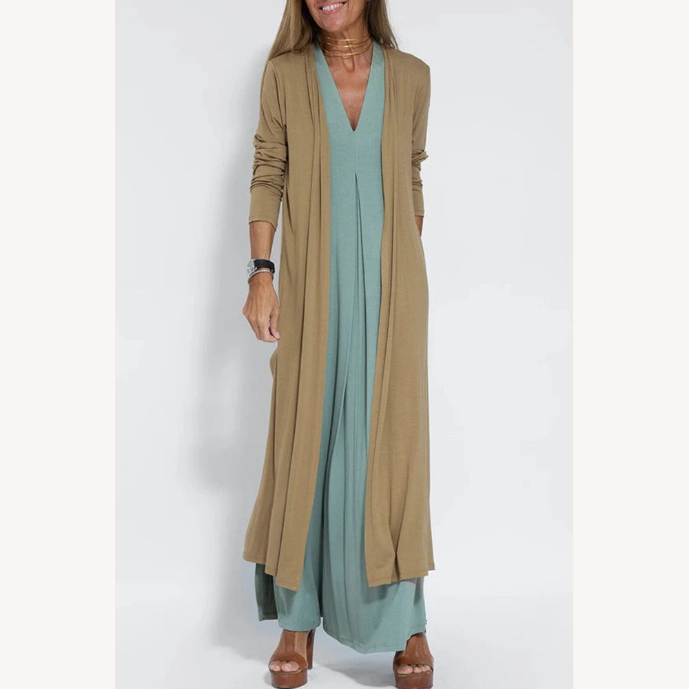 Robe longue amincissante pour femme en tissu gainant – Élégance et confort pour toutes les occasions