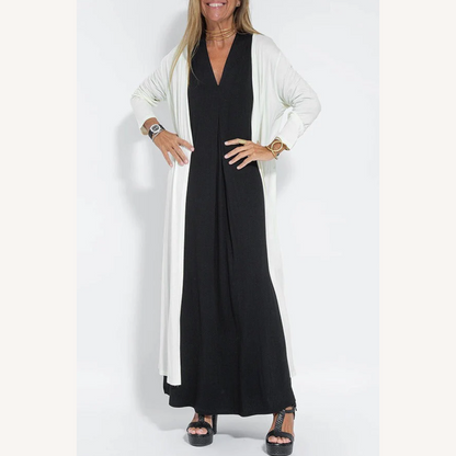 Robe longue amincissante pour femme en tissu gainant – Élégance et confort pour toutes les occasions