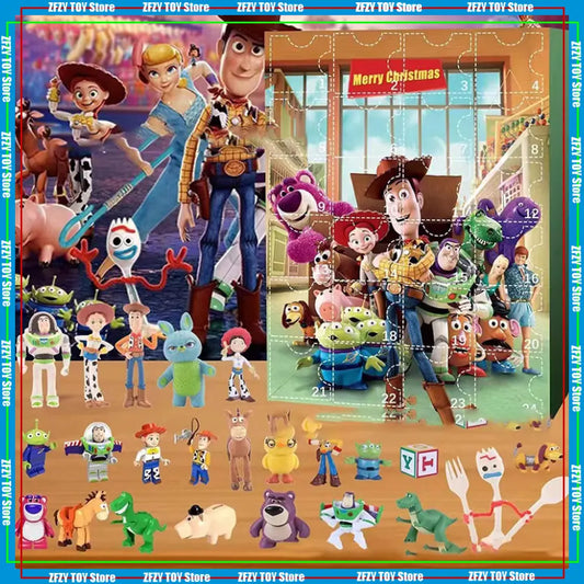 24-Piece Christmas Advent Calendar with Action Figures – Fun Holiday Toy for Kids