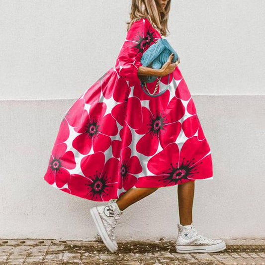 Women's Light and Flowing Summer Dress – Chic and Joyful Style for Relaxation and Summer Outings