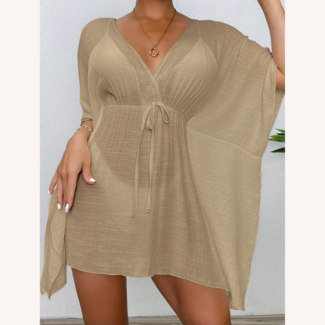 Vêtement de plage léger et résistant au vent pour femmes – Robe de plage pratique en polyester, disponible en S, M, L, XL
