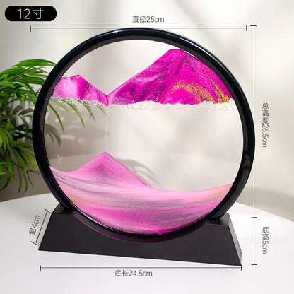 Ornement de bureau en peinture de sable mouvant 3D – Décoration écologique pour la maison, salon