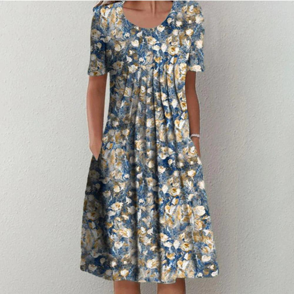 Elegant Evening Dress for Women - Versatile Long Dress with Flattering Details, Ideal for Weddings and Events