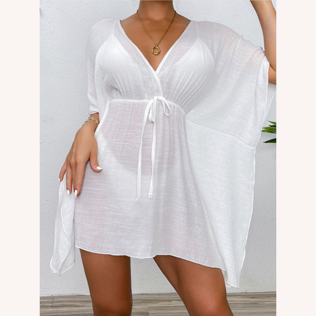 Vêtement de plage léger et résistant au vent pour femmes – Robe de plage pratique en polyester, disponible en S, M, L, XL