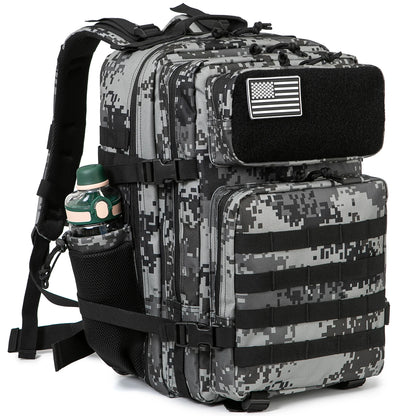 Sac à dos tactique 45L avec système MOLLE – Sac étanche pour randonnée et survie en plein air