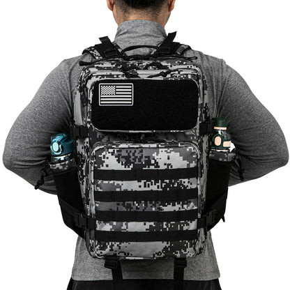 Sac à dos tactique 45L avec système MOLLE – Sac étanche pour randonnée et survie en plein air