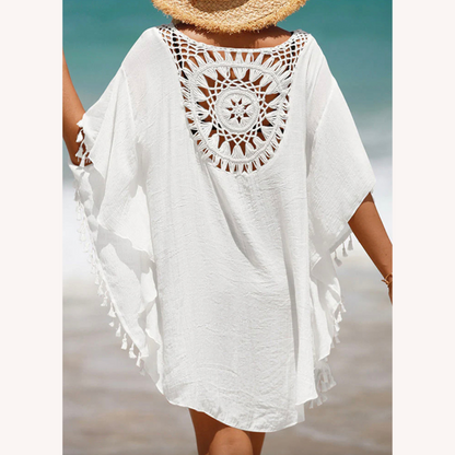 Tunique de plage en crochet pour femmes – Style bohème, coupe ample, tissu doux et respirant